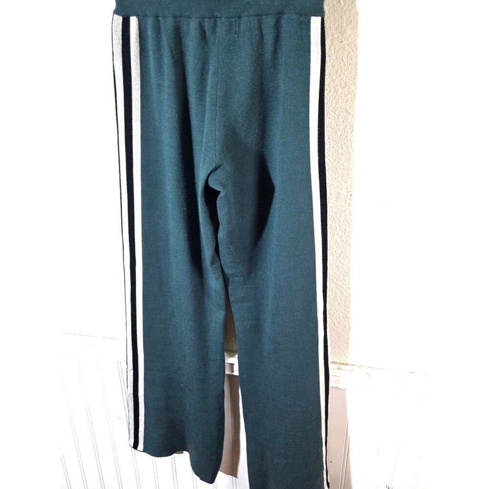 Spiritual Gangster Wide Leg Pants Womens Small Green Knit Lounge Yoga Stretch - Picture 10 of 11
